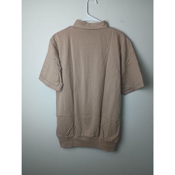 Vintage J.Blair Tan Polo Shirt Men's Large NWT Dead Stock NOS Gift - Picture 5 of 6